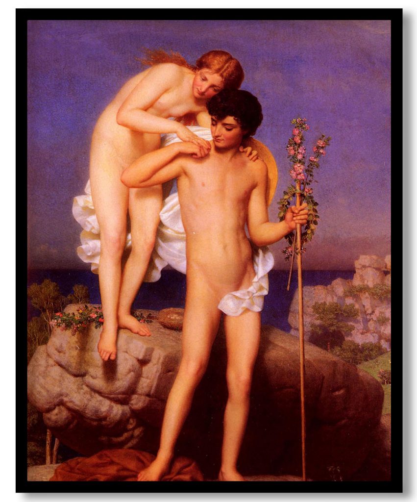 Daphnis Et Chloe Revenant De La Montagne by Charles Gleyre (1850)