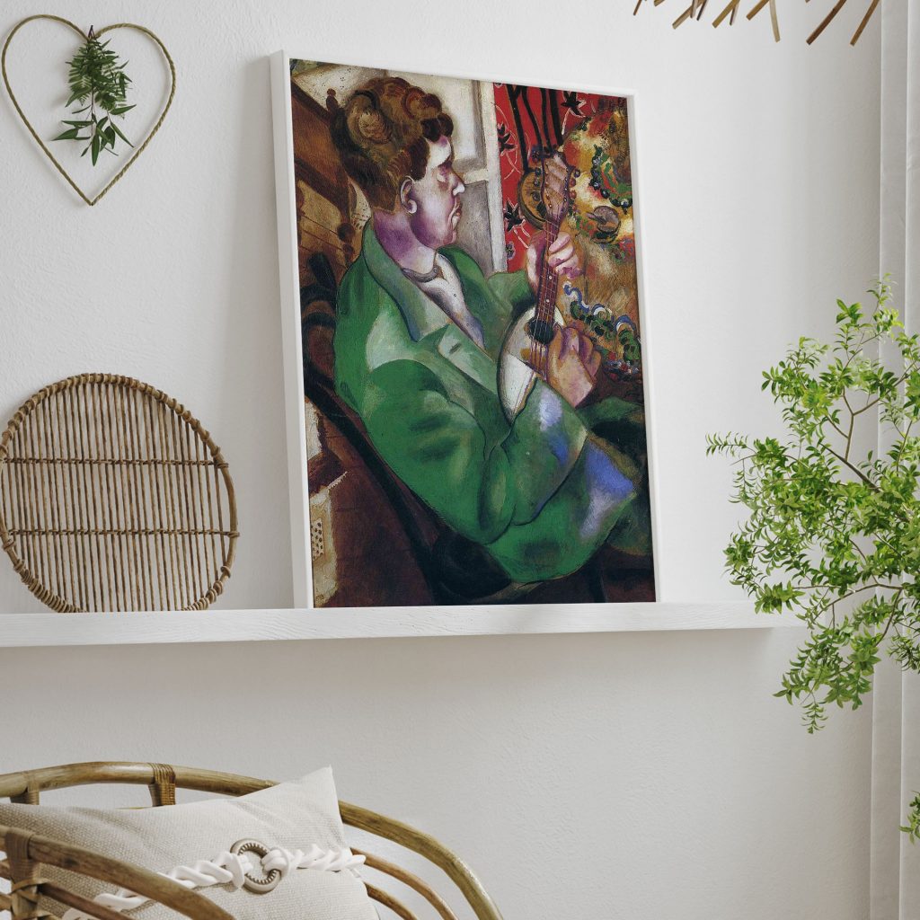 David in profile by Marc Chagall (1914)