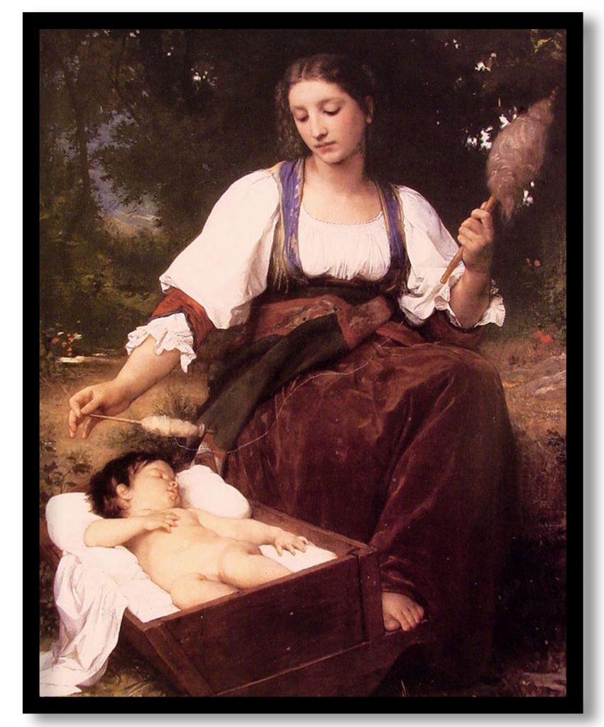 Berceuse by William Adolphe Bouguereau (1875)