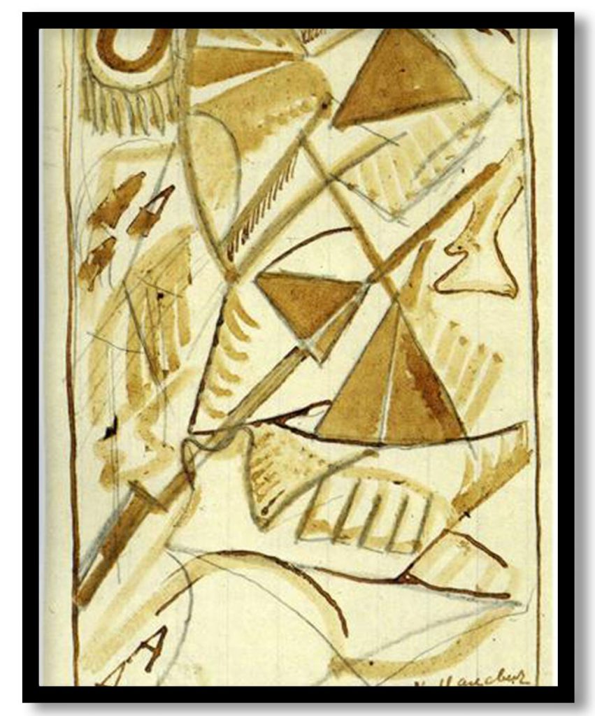 Death of the Mounted General by Kazimir Malevich (1914)