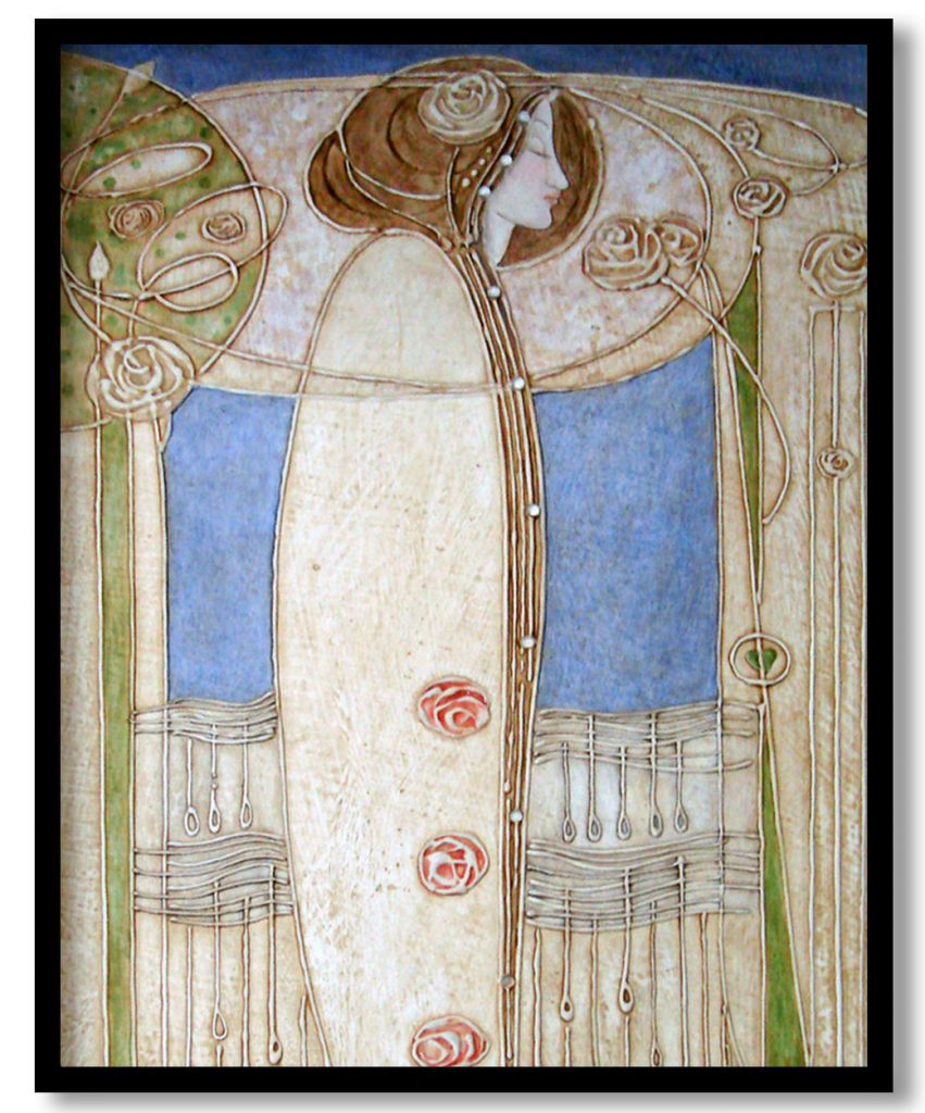 Decor de la salle a manger (House for an art lover, Glasgow) by Charles Rennie Mackintosh (1901)