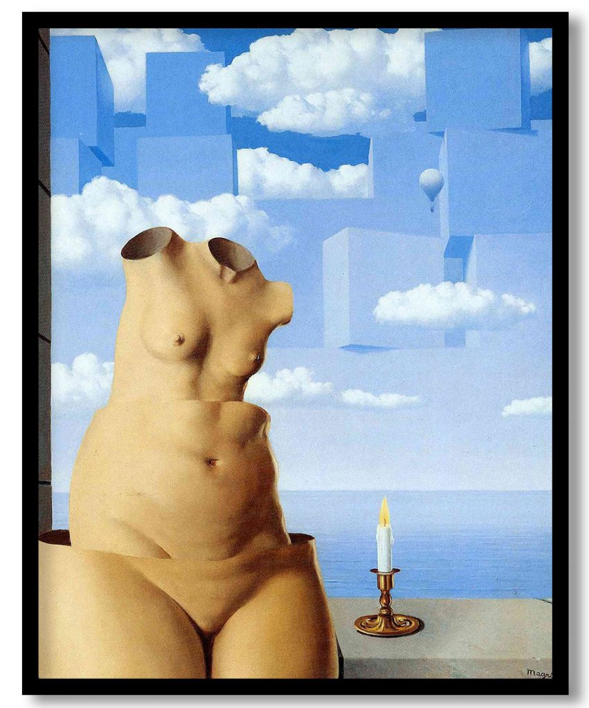 Delusions of grandeur by Rene Magritte (1948)