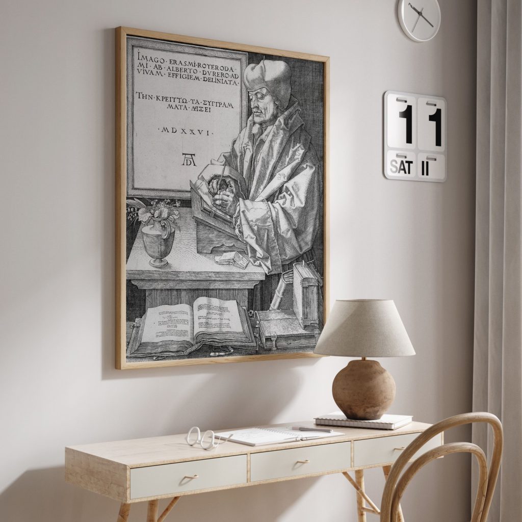 Desiderius Erasmus of Rotterdam by Albrecht Durer (1526)