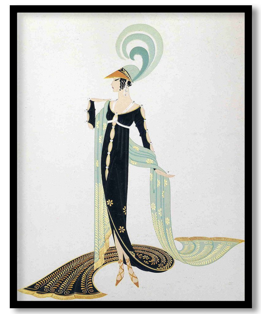 Directoire by Erte (Date Unknown)