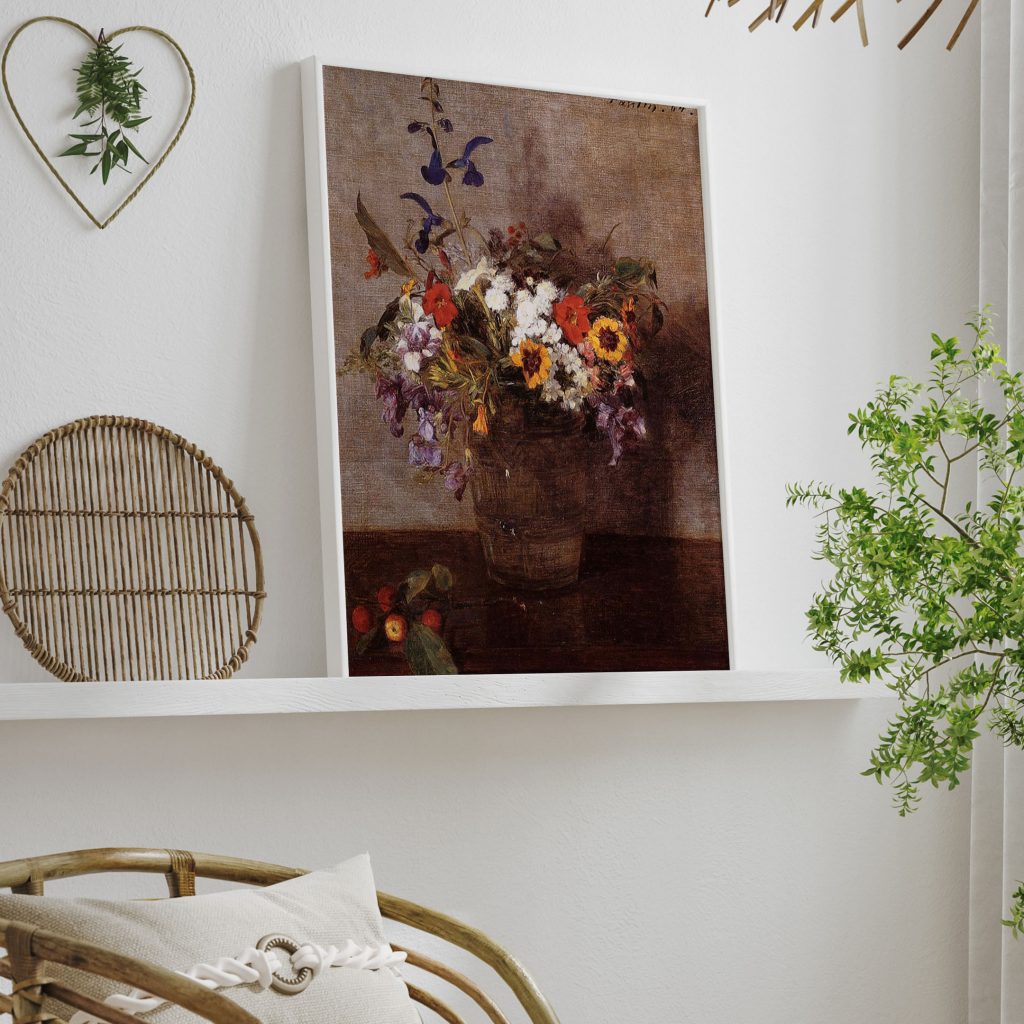 Diverse Flowers by Henri Fantin Latour (1864)