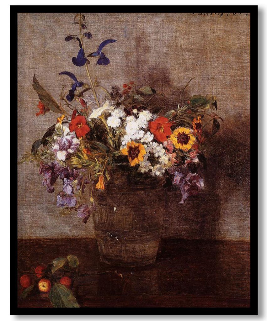 Diverse Flowers by Henri Fantin Latour (1864)