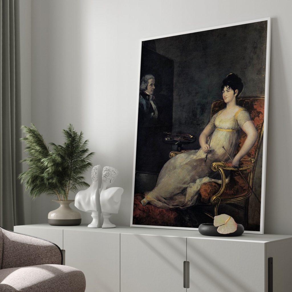 Dona María Tomasa Palafox, The Marquesa de Villafranca Painting her Husband by Francisco Goya (1804)