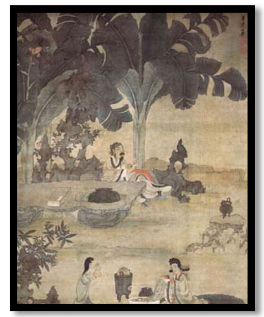 Drinking Wine in the Garden by Chen Hongshou (Date Unknown)