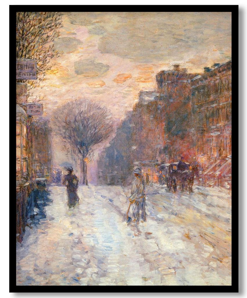 Early Evening, After Snowfall by Childe Hassam (1906)