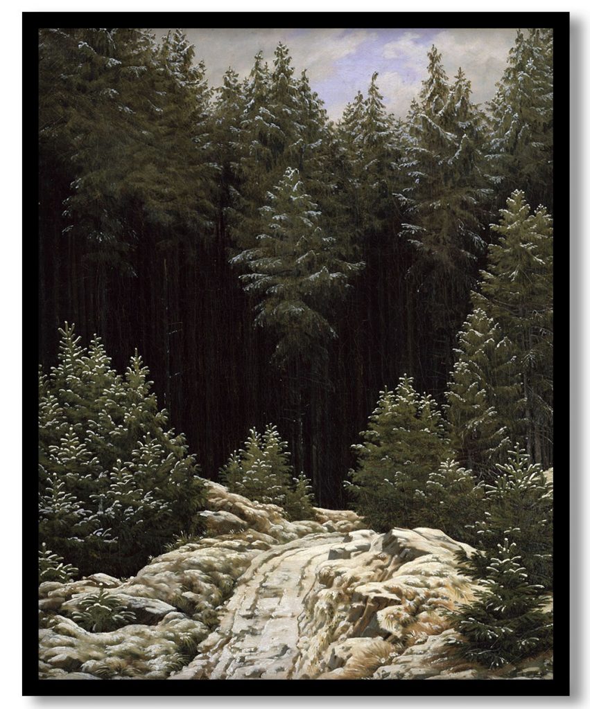 Early snow by Caspar David Friedrich (1828)