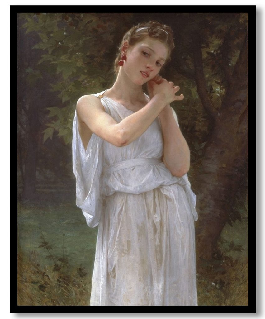 Earrings by William Adolphe Bouguereau (1891)