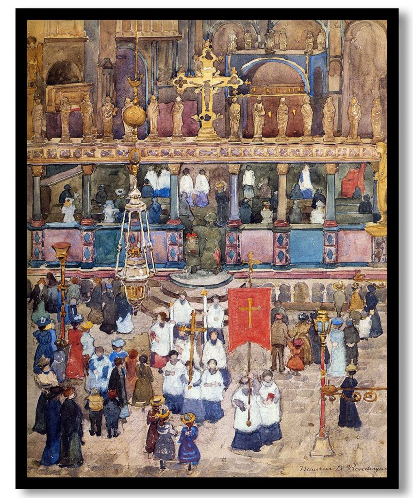 Easter Procession by Maurice Prendergast (Date Unknown)