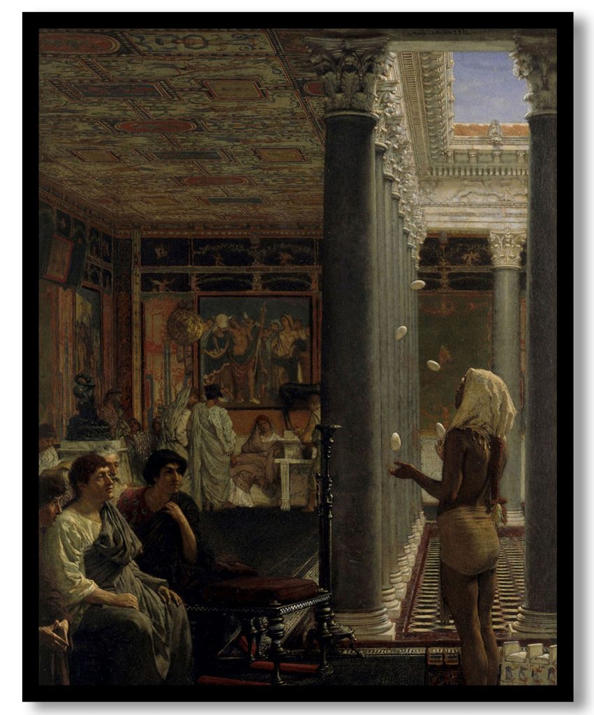 Egyptian Juggler by Sir Lawrence Alma Tadema (1870)