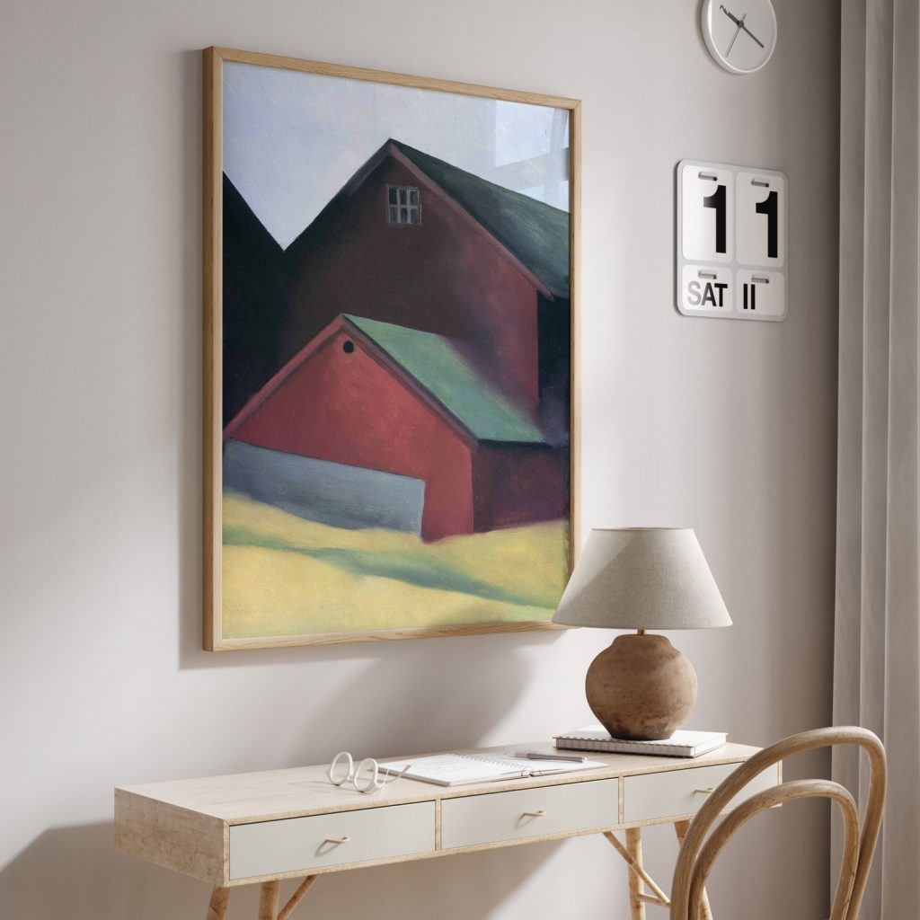 Ends Of Barns by Georgia O'Keeffe (1922)