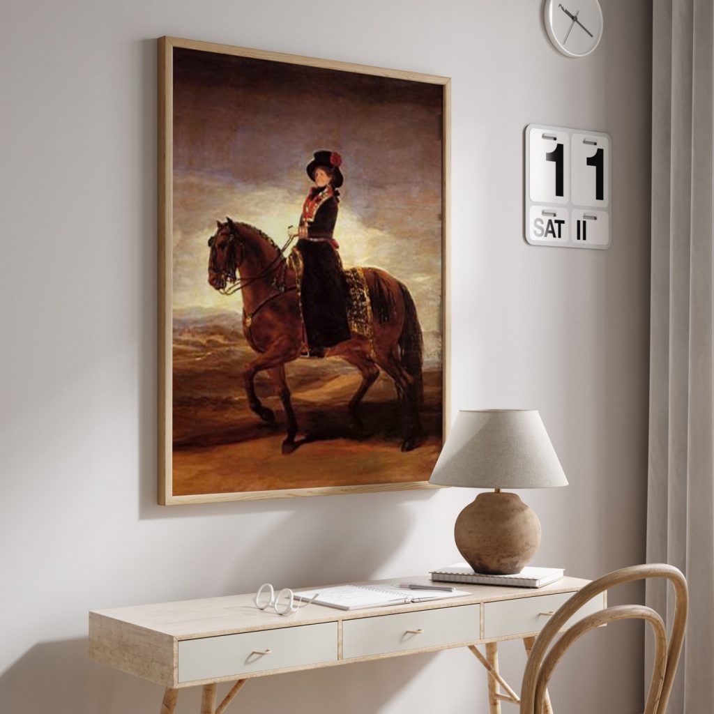 Equestrian portrait of Maria Luisa of Parma by Francisco Goya (1788)