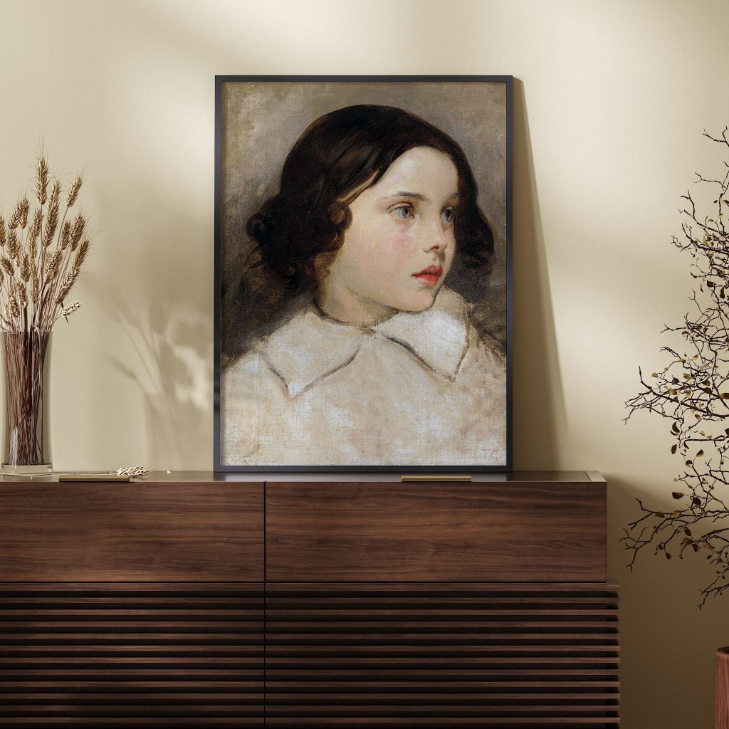 Etude de Jeune Fille by Thomas Couture (Date Unknown)