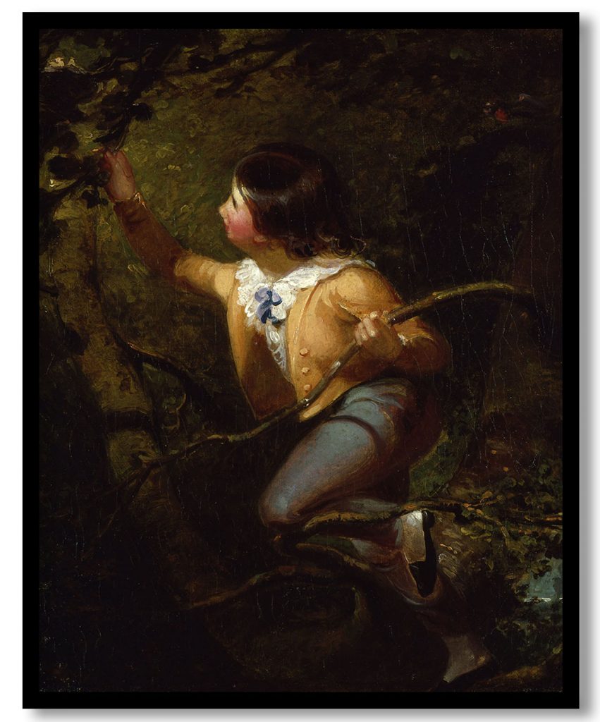 Bird Nesting by Emanuel Leutze (1837)