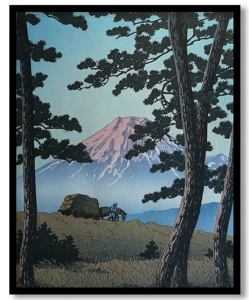 Evening at Tagonoura by Hasui Kawase (1940)