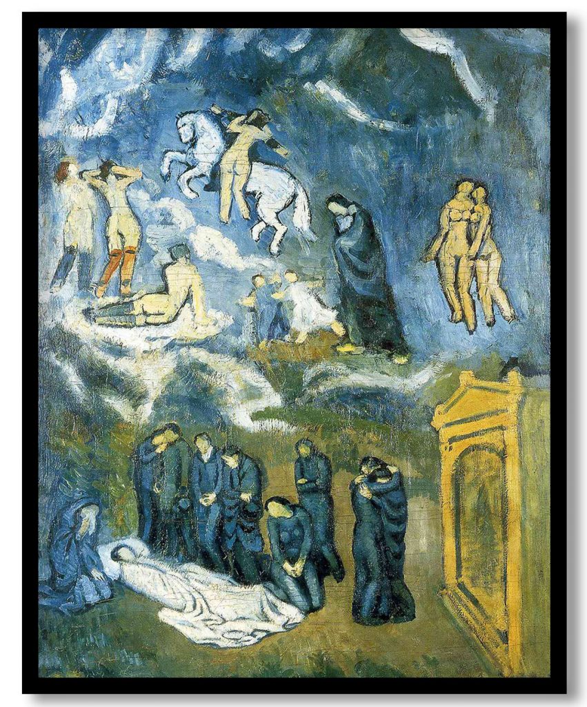 Evocation (The Burial of Casagemas) by Pablo Picasso (1901)