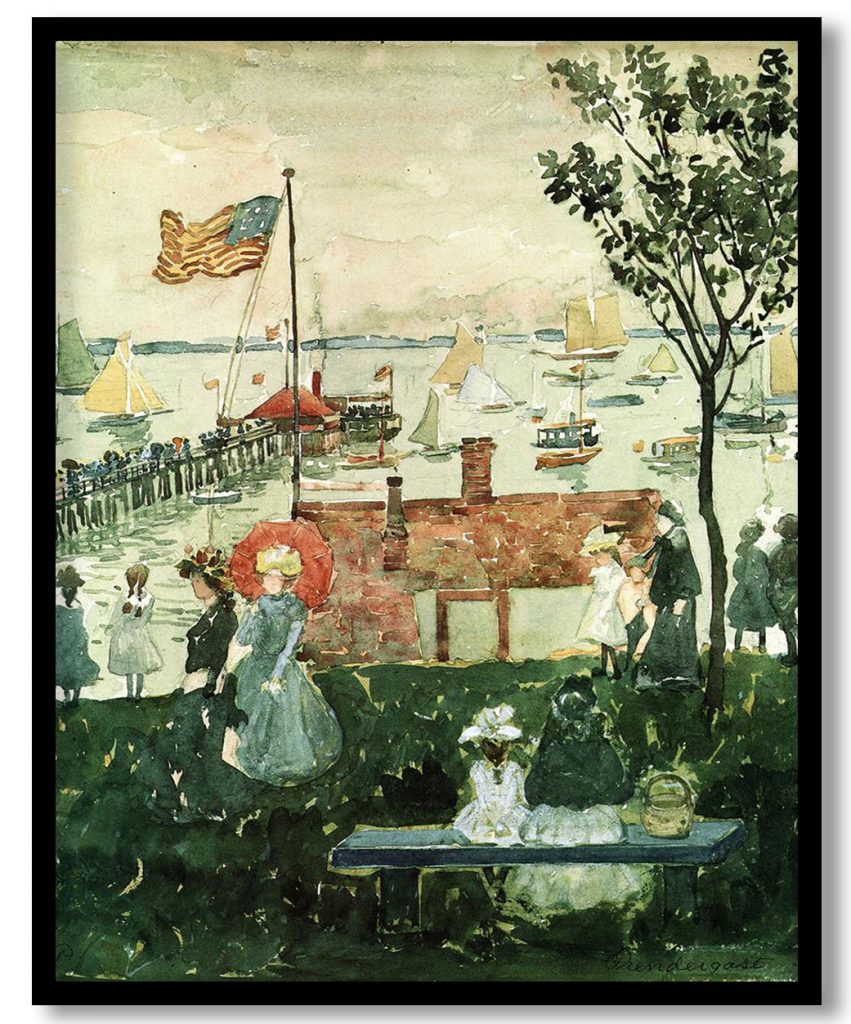 Excursionists, Nahant by Maurice Prendergast (1896 1897)
