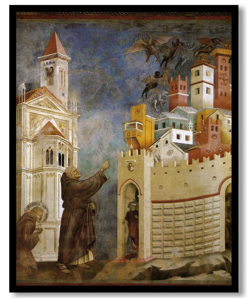 Exorcism of the Demons at Arezzo by Giotto (1297-1299)