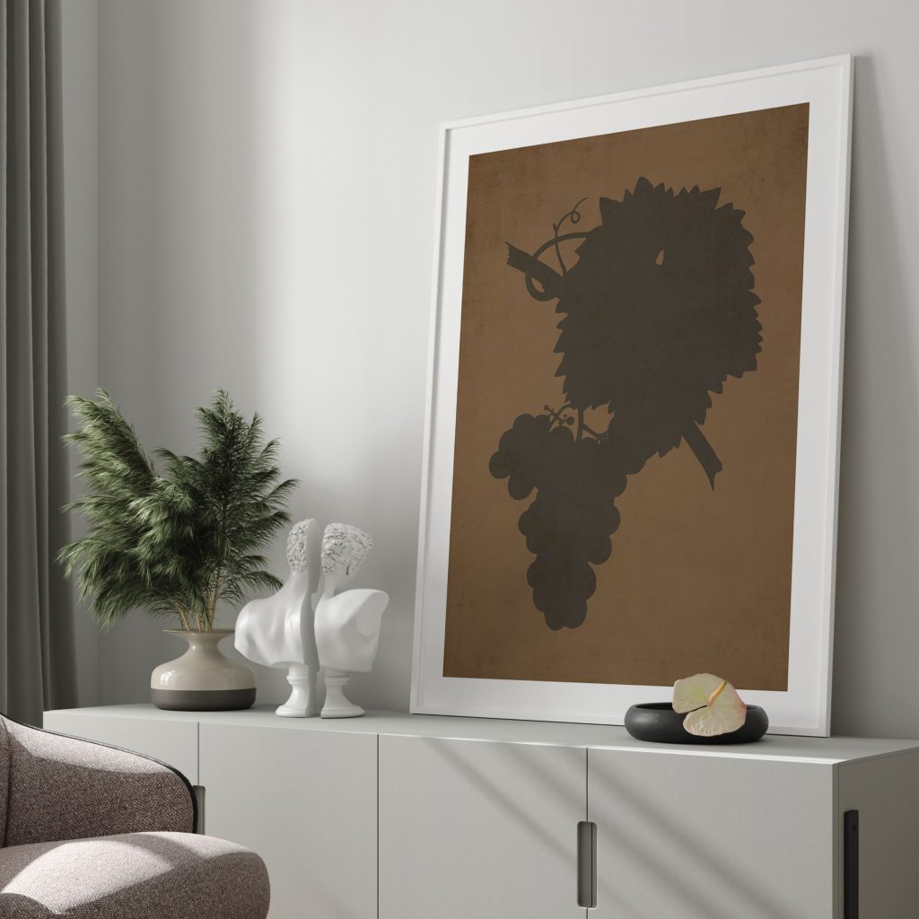 Botanical Grapevine Silhouette – Wall Painting