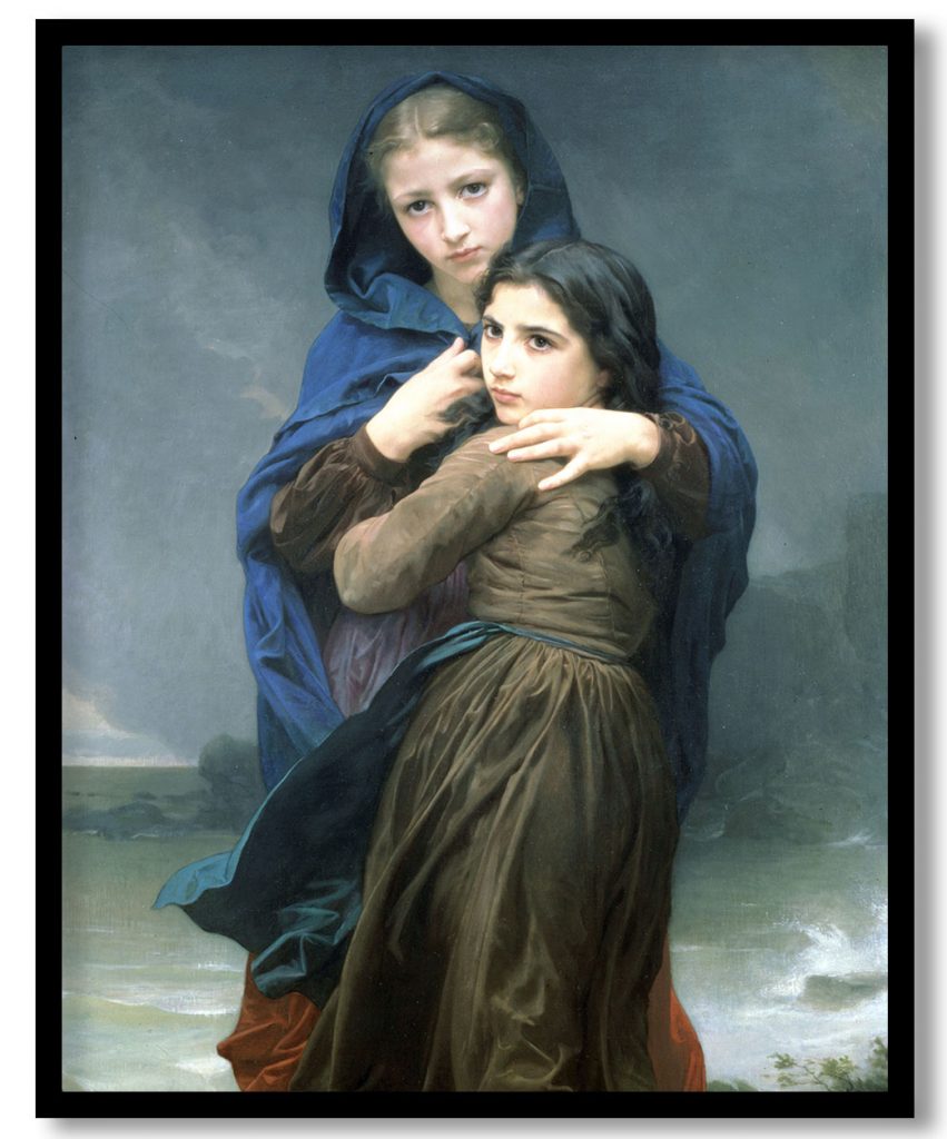 Far from home by William Adolphe Bouguereau (1874)