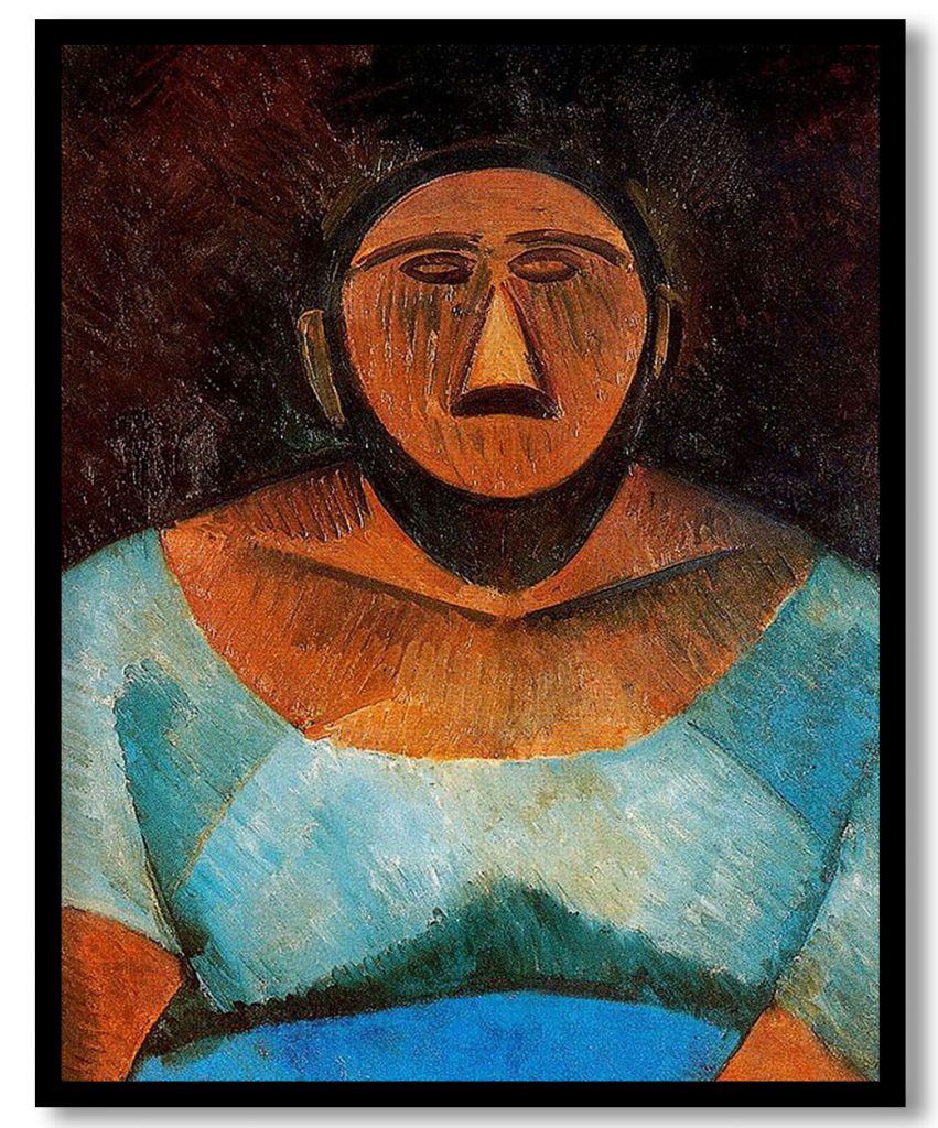 Farm woman by Pablo Picasso (1908)