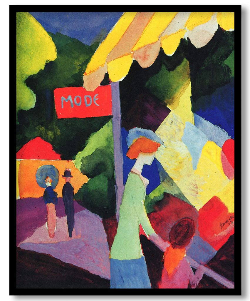 Fashion window by August Macke (Date Unknown)