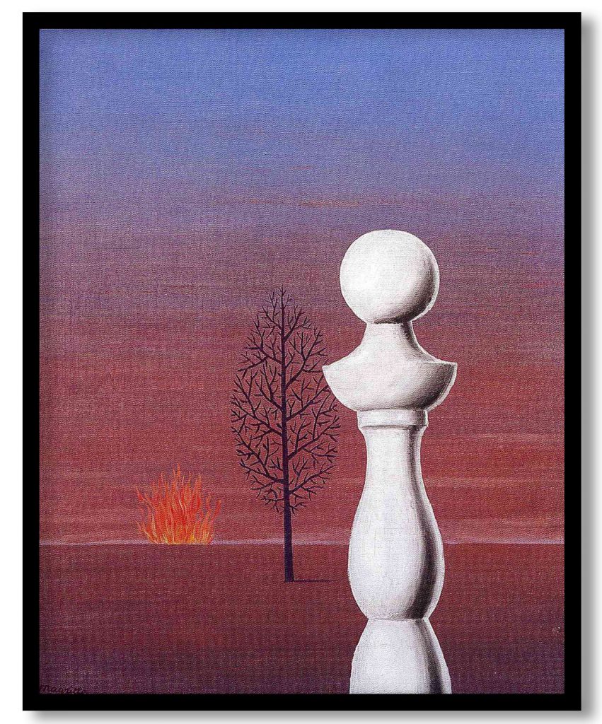 Fashionable people by Rene Magritte (1950)