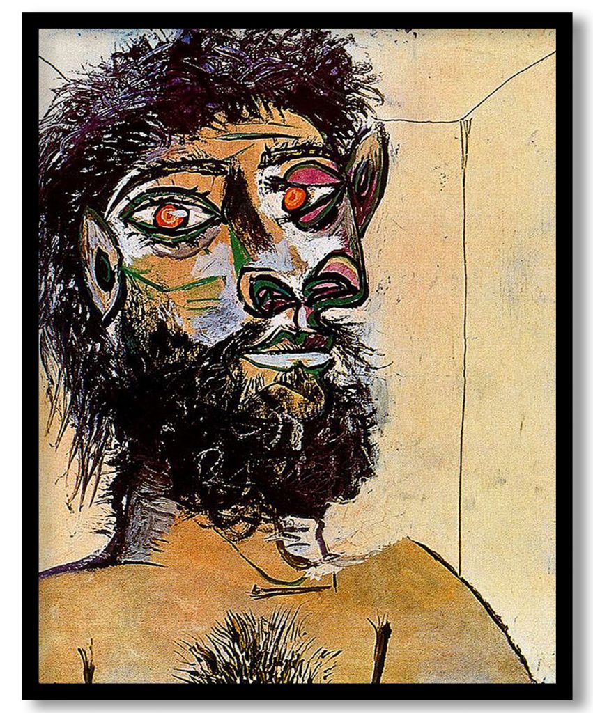 Faun's head by Pablo Picasso (1938)