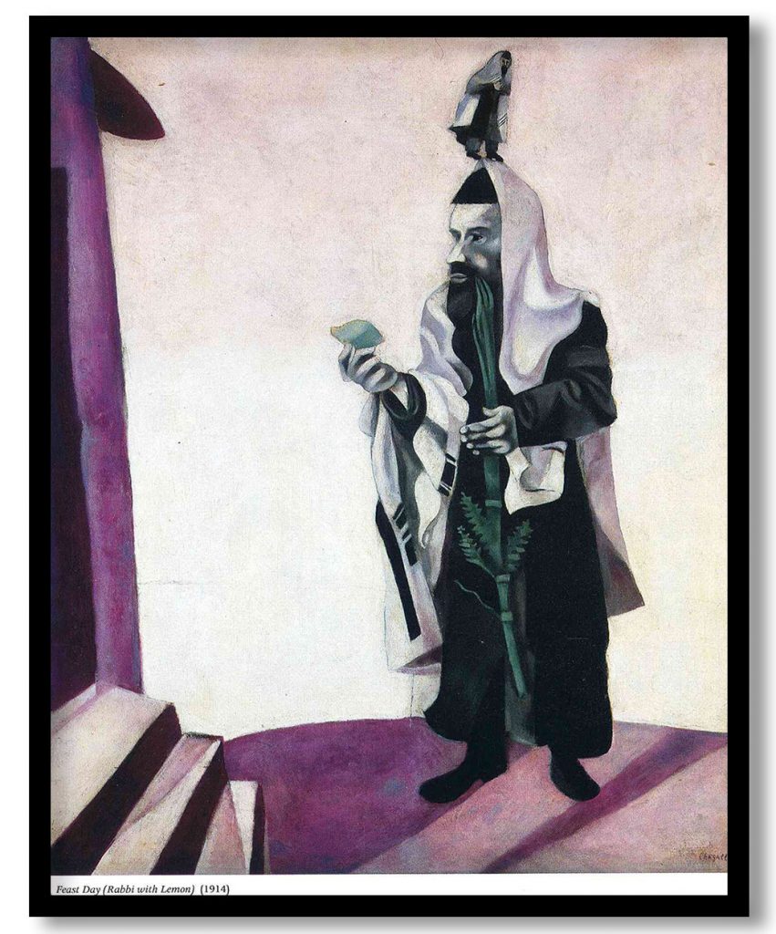 Feast Day (Rabbi with Lemon) by Marc Chagall (1914)