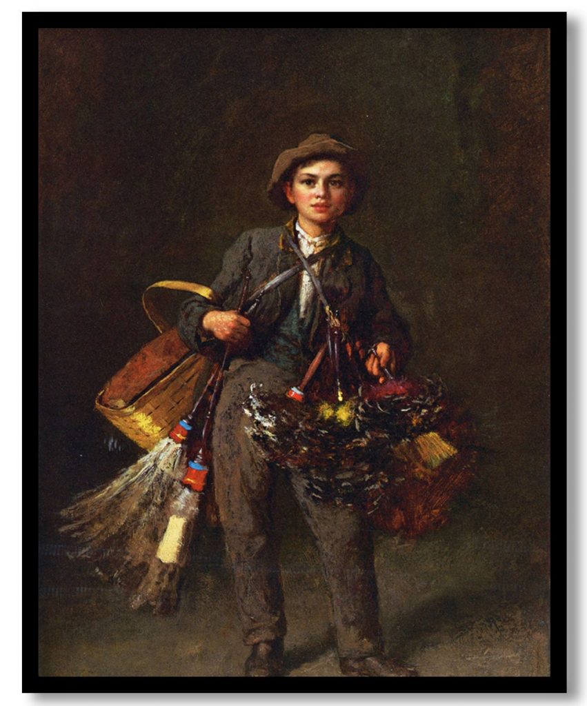 Feather Duster Boy by Eastman Johnson (1880)