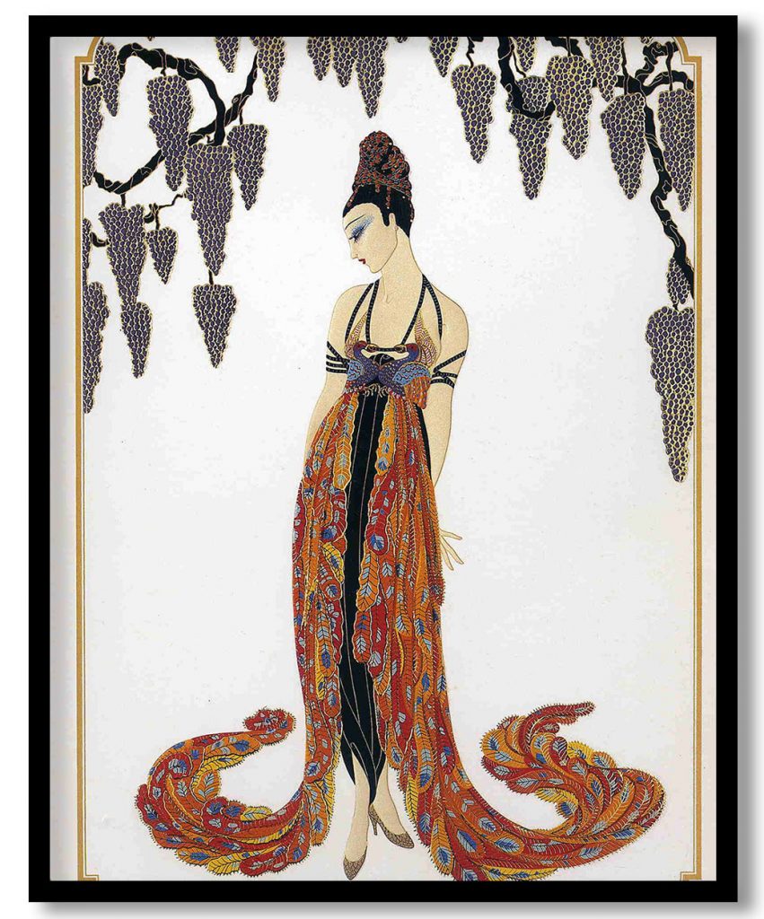 Feather Gown by Erte (Date Unknown)