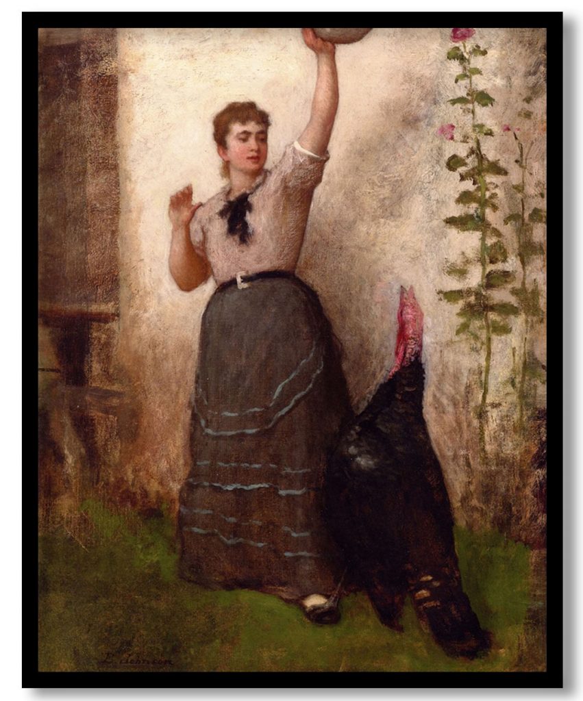 Feeding the Turkey by Eastman Johnson (1872-1880)