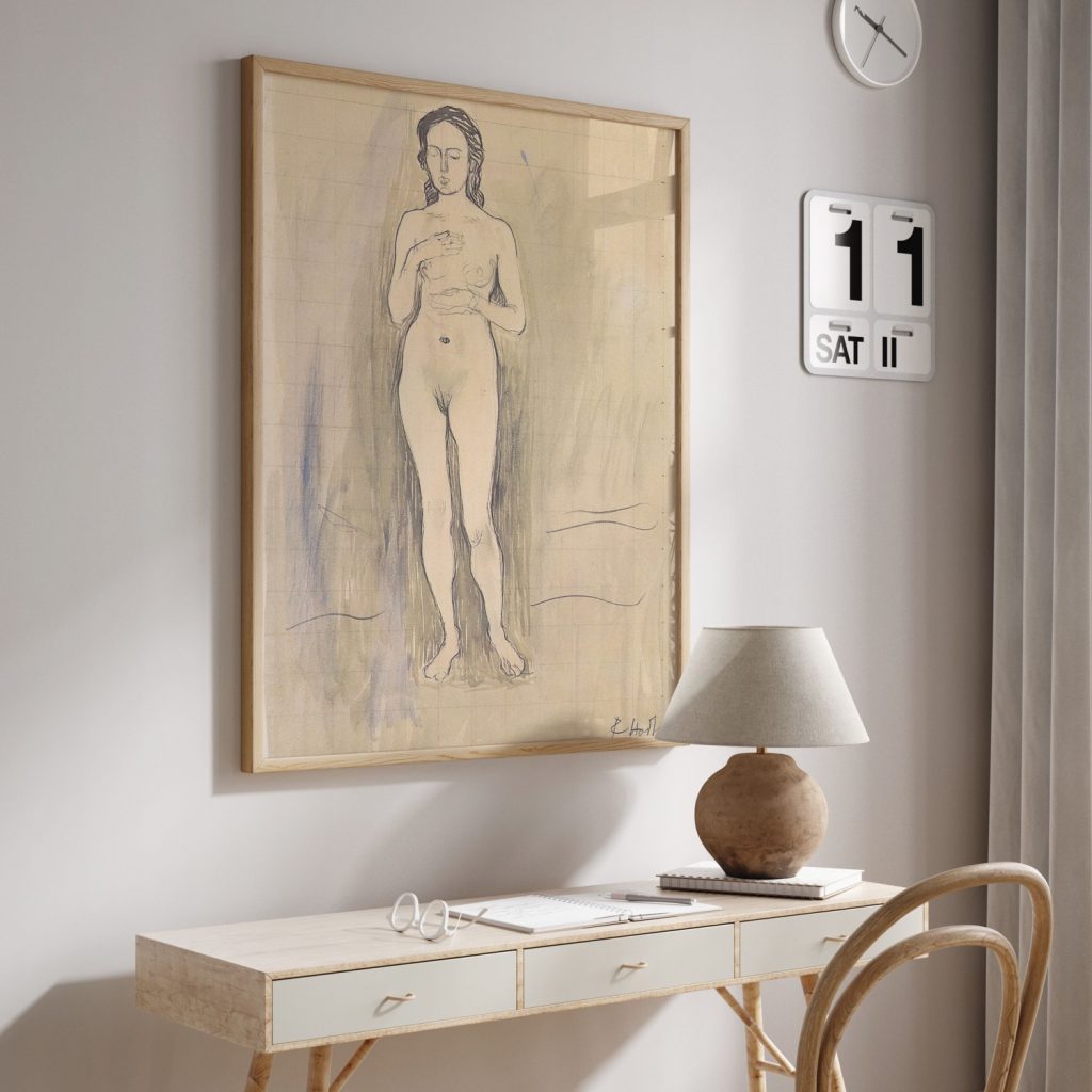 Female Nude (Study for Truth) by Ferdinand Hodler (1896)