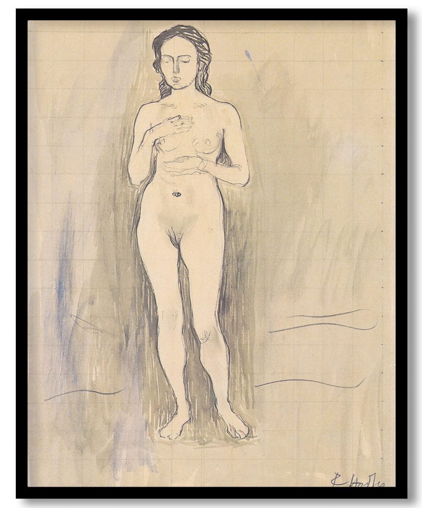 Female Nude (Study for Truth) by Ferdinand Hodler (1896)