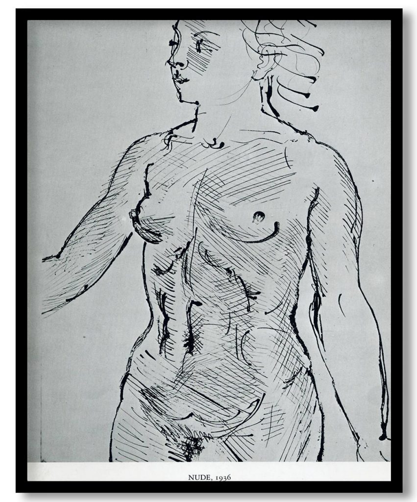 Female Nude, bust by Raoul Dufy (Date Unknown)