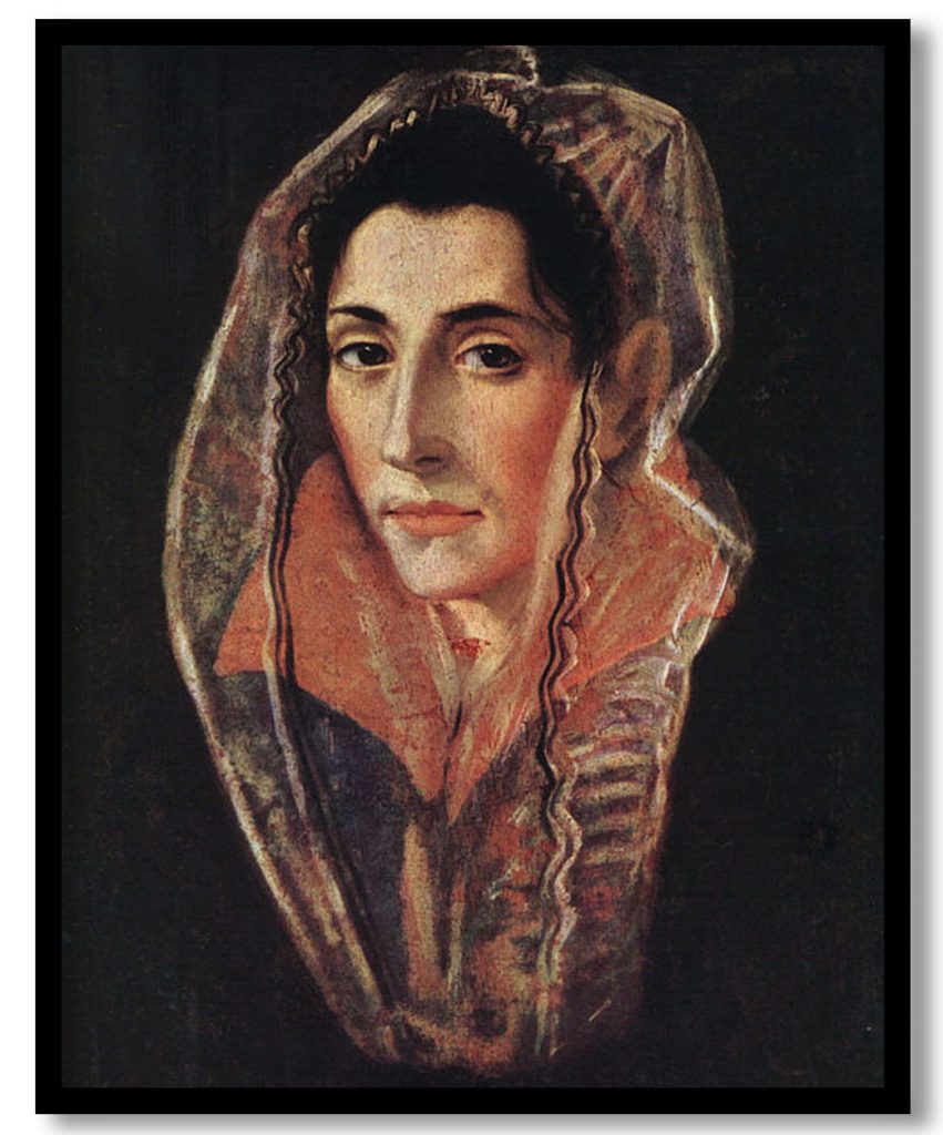 Female portrait by El Greco (1595)