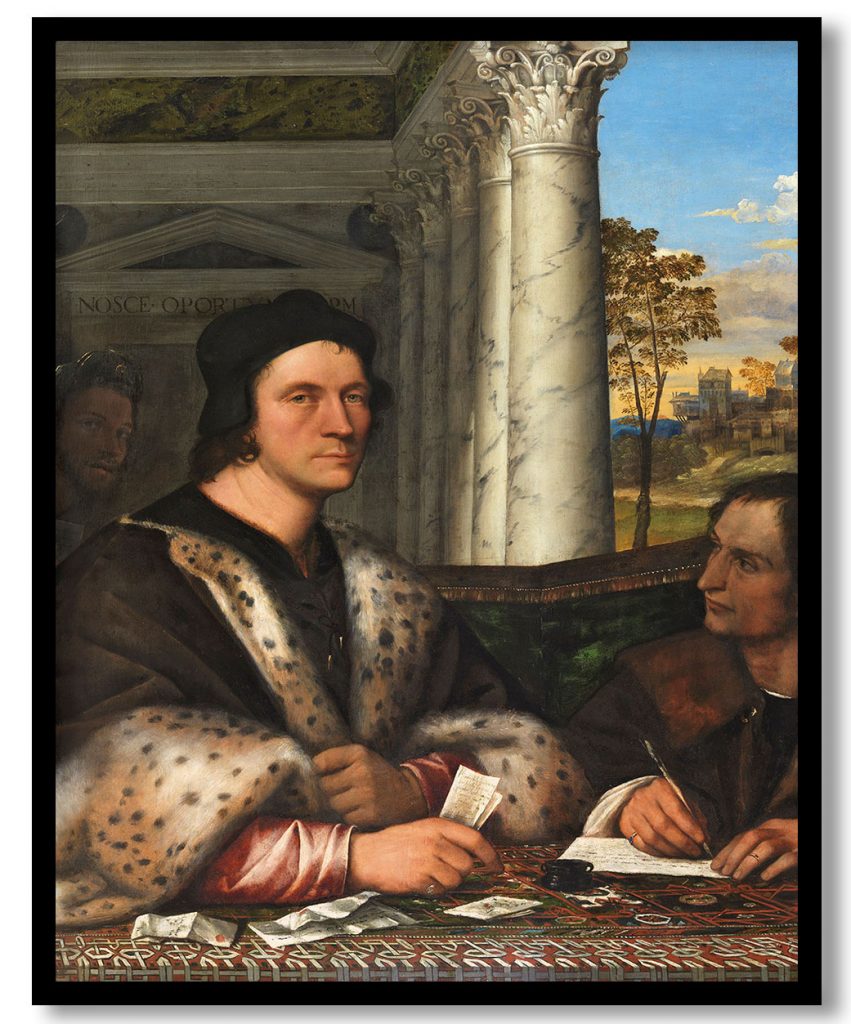 Ferry Carondelet with his Secretaries by Sebastiano del Piombo (1512)