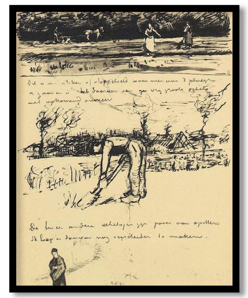 Field in a Thunderstorm by Vincent van Gogh (1881)