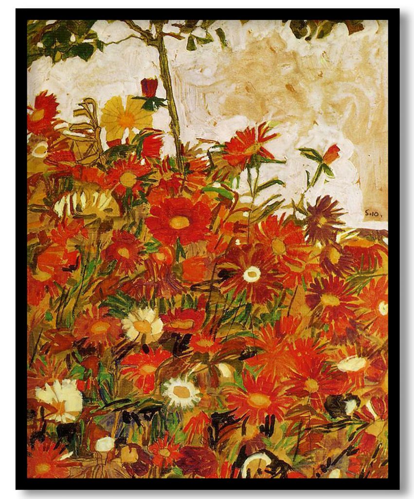 Field of Flowers by Egon Schiele (1910)