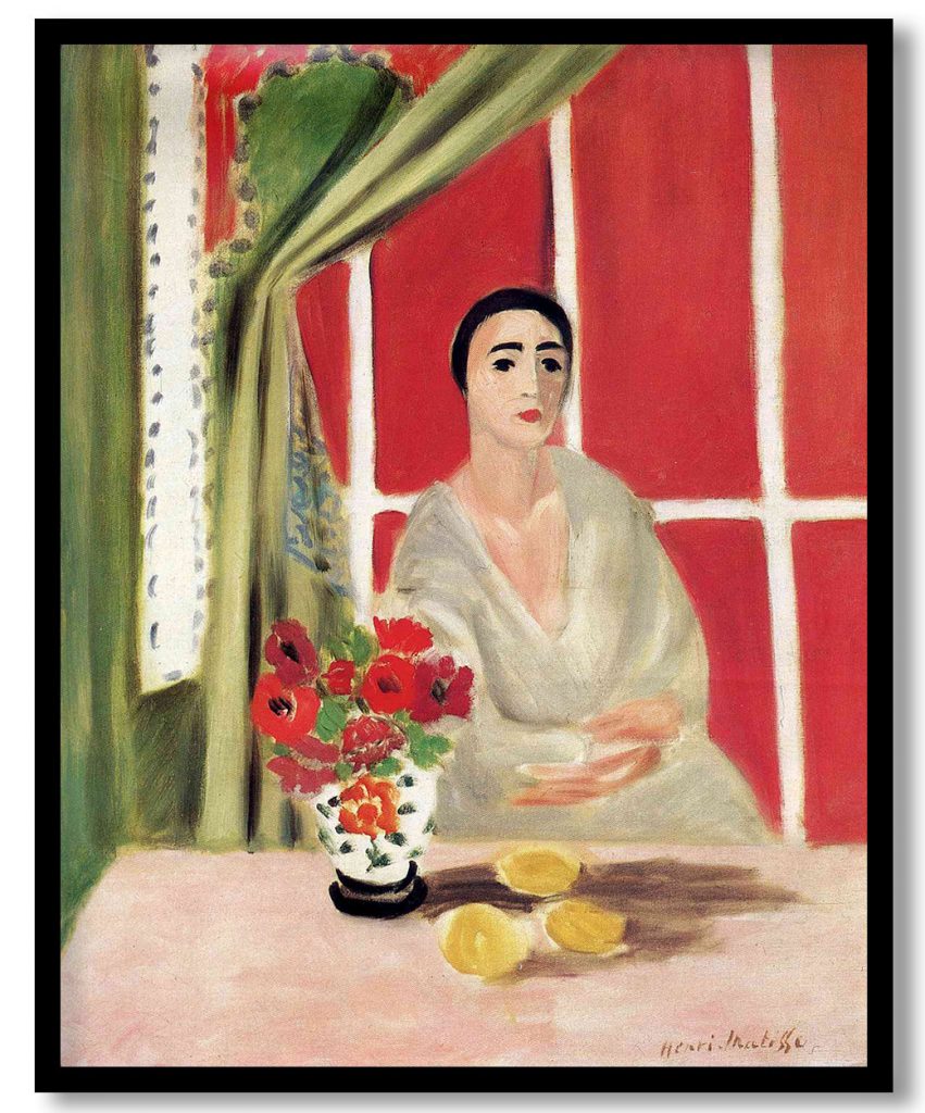 Figure at the Rideau Releve by Henri Matisse (1923)