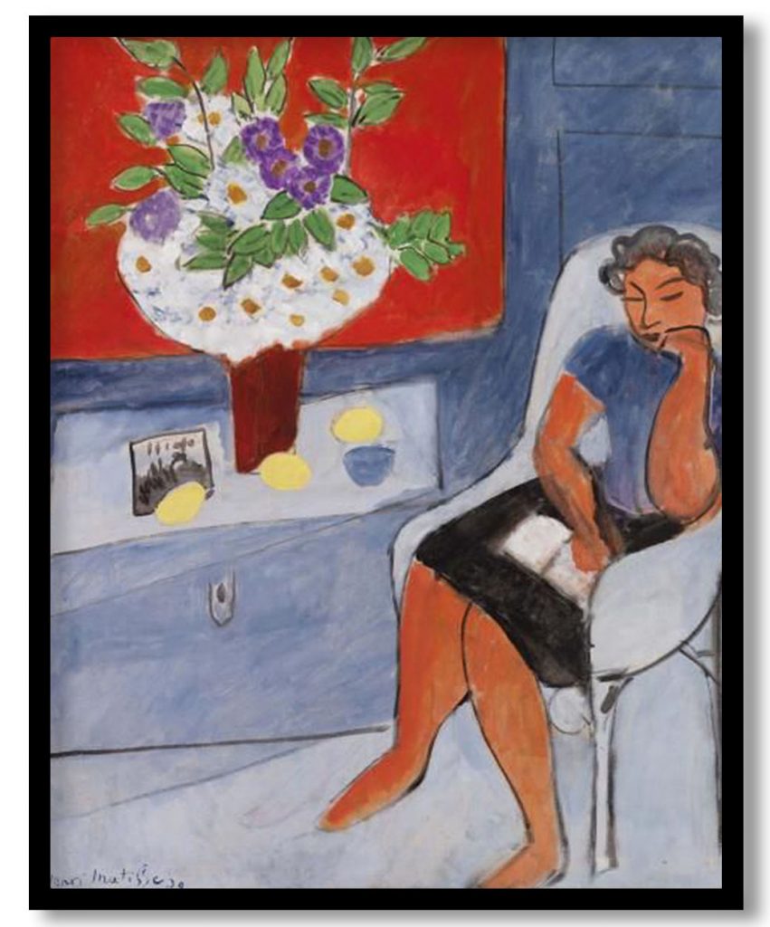 Figure with Bouquet by Henri Matisse (1939)
