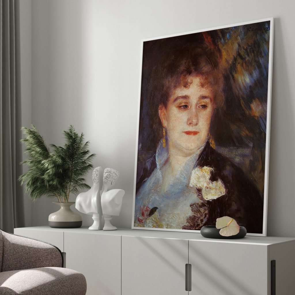 First Portrait of Madame Georges Charpeitier by Pierre Auguste Renoir (1876-1877)