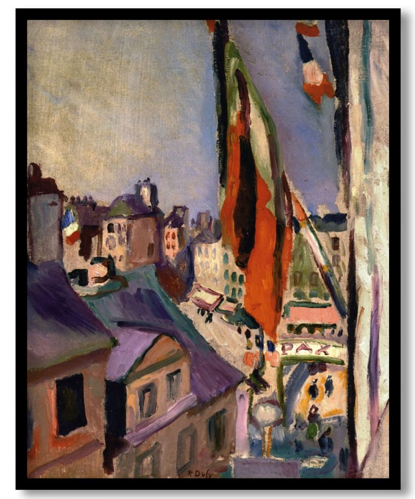 Flag Decorated Street by Pierre Auguste Renoir (1906)