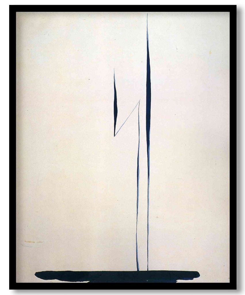 Black Lines 1 by Georgia O'Keeffe (1916)