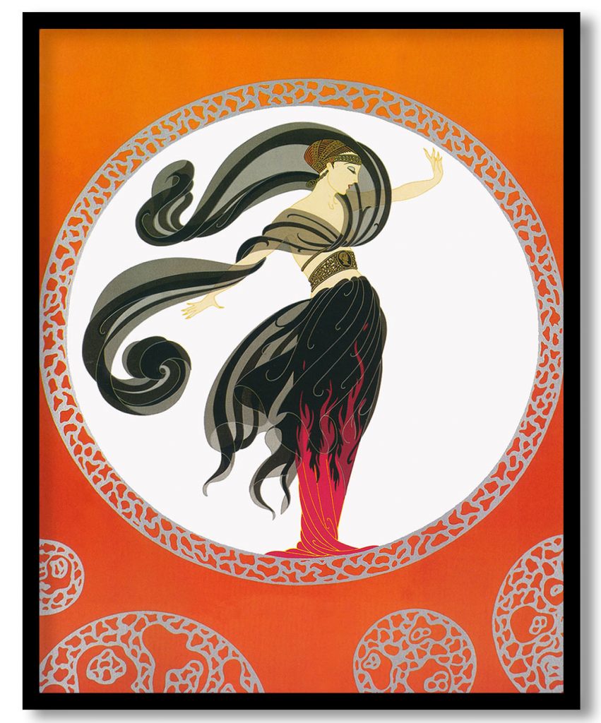 Flames of Love by Erte (Date Unknown)