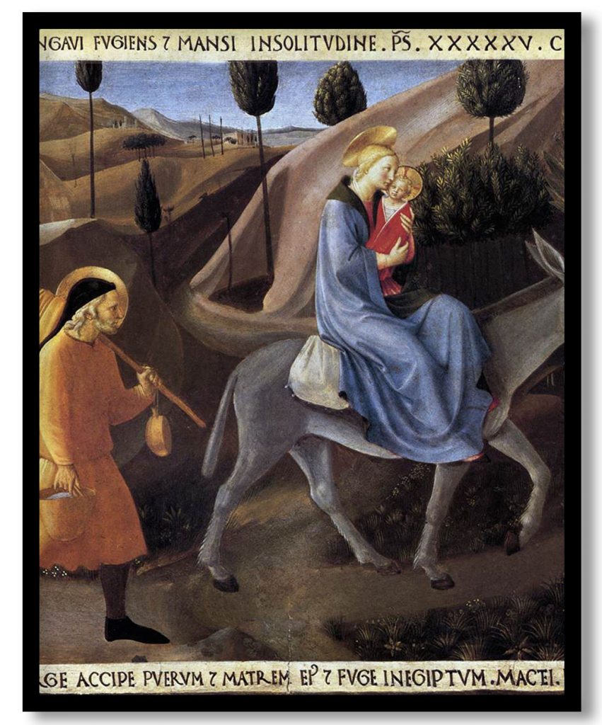 Flight into Egypt by Fra Angelico (1451-1452)