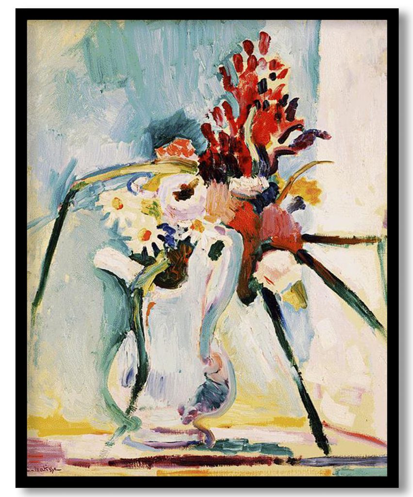 Flowers in a Pitcher by Henri Matisse (1908)